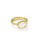 KENDRA SCOTT- Daphne Frame Band Ring in Gold Ivory Mother of Pearl