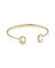 KENDRA SCOTT- Daphne Frame Cuff Bracelet in Gold Ivory Mother of Pearl