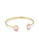 KENDRA SCOTT- Daphne Frame Cuff Bracelet in Gold Light Pink Mother of Pearl