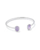 KENDRA SCOTT- Daphne Frame Cuff Bracelet in Rhodium Purple Amethyst