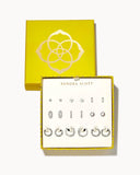 KENDRA SCOTT- Earring Set of 9 Silver Gift Set