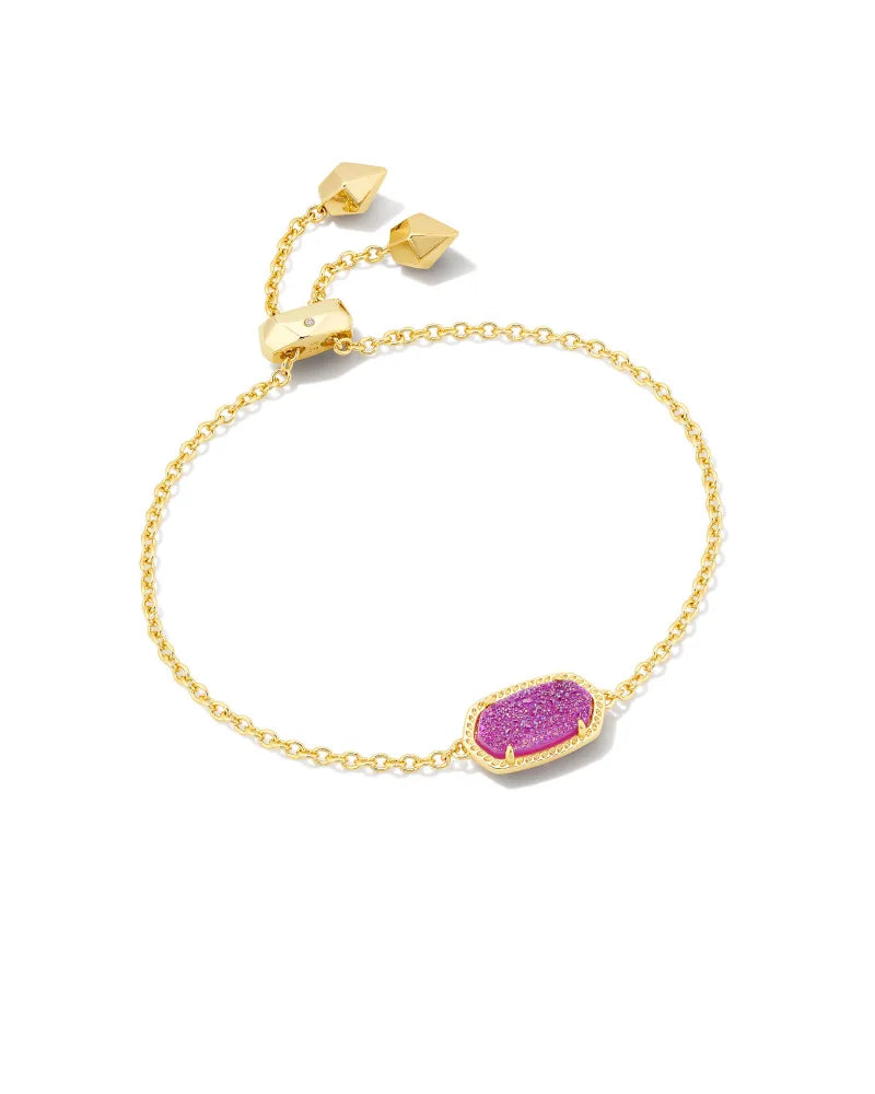 Kendra Scott Elaina Gold Delicate Chain Bracelet in Mulberry | Drusy