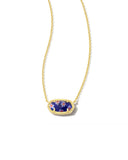 KENDRA SCOTT- Elisa Necklace Gold Cobalt Blue Mosaic
