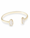 KENDRA SCOTT- Elton Gold Cuff Bracelet in Iridescent Drusy