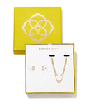 KENDRA SCOTT- Emilie Gold Multi Strand Necklace in Iridescent Drusy