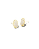 KENDRA SCOTT- Grayson Stud Earring Gold Iridescent Drusy