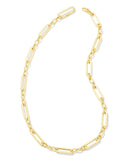 KENDRA SCOTT- Heather Link Chain Necklace in Gold Metal