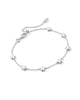 KENDRA SCOTT- Jane Rhodium Delicate Chain Bracelet in White Enamel