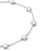 KENDRA SCOTT- Jane Rhodium Delicate Chain Bracelet in White Enamel