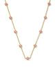 KENDRA SCOTT- Jane Strand Necklace in Gold Dark Pink Enamel