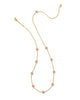 KENDRA SCOTT- Jane Strand Necklace in Gold Dark Pink Enamel
