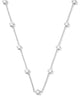 KENDRA SCOTT- Jane Strand Necklace in Rhodium White Enamel