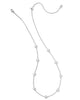 KENDRA SCOTT- Jane Strand Necklace in Rhodium White Enamel