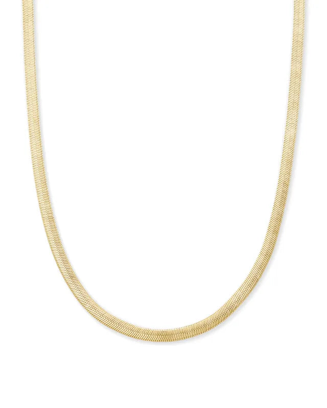 KENDR SCOTT- Kassie Chain Necklace in Gold Metal
