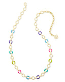 KENDRA SCOTT- Kelsey Gold Chain Necklace in Multi Mix