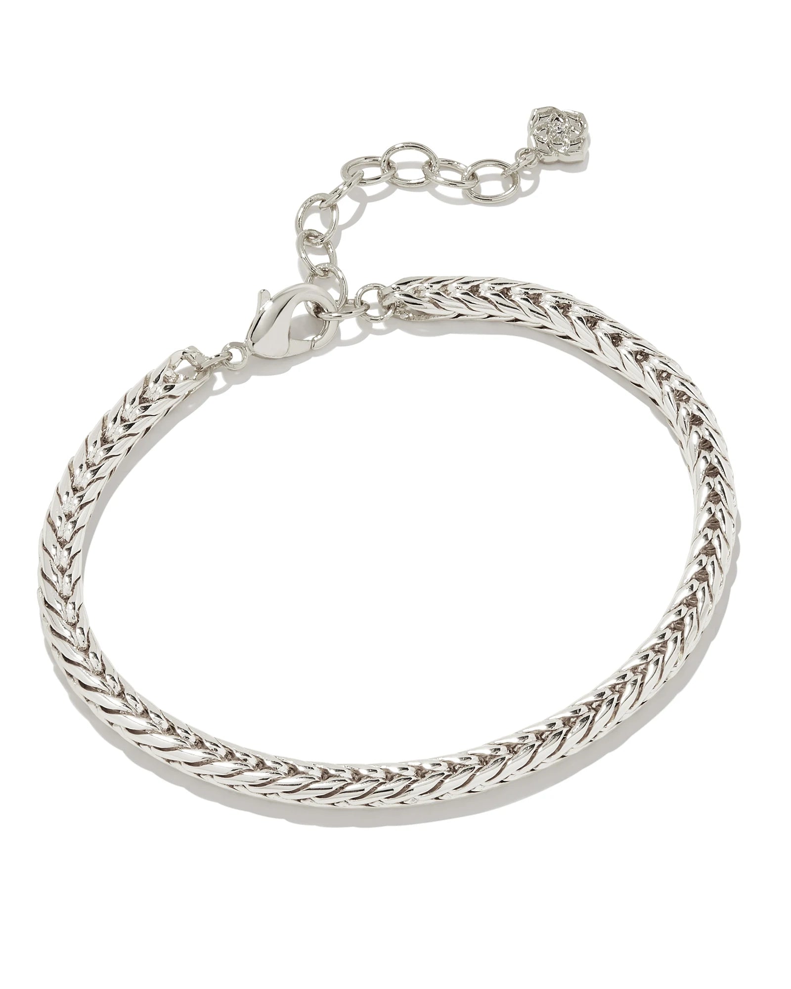 KENDRA SCOTT- Kinsley Chain Bracelet in Rhodium Metal