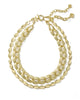 KENDRA SCOTT- Kira Chain Multi Strand Necklace in Gold Metal