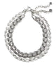 KENDRA SCOTT- Kira Chain Multi Strand Necklace in Vintage Silver Metal