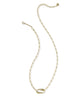 KENDRA SCOTT- Kira Short Pendant Necklace in Gold Metal