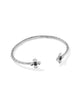 KENDRA SCOTT- Leanne Cuff Bracelet in Rhodium Black Granite