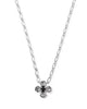 KENDRA SCOTT- Leanne Short Pendant Necklace in Rhodium Black Granite