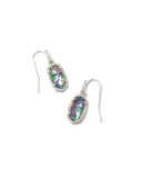 KENDRA SCOTT- Lee Rhodium Drop Earrings in Lilac Abalone