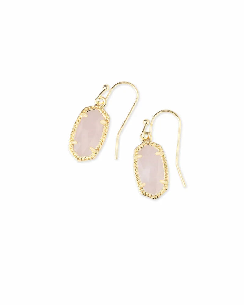 Kendra scott rose 2025 gold drop earrings