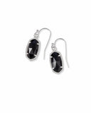 KENDRA SCOTT- Lee Earrings Rhodium/Black