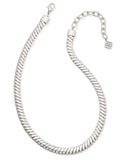 KENDRA SCOTT- Lex Chain Necklace in Rhodium Metal