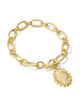 KENDRA SCOTT- Mama Link Chain Bracelet in Gold Metal