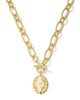 KENDRA SCOTT- Mama Link Chain Necklace in Gold Metal