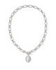 KENDRA SCOTT- Mama Link Chain Necklace in Rhodium Metal