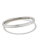 KENDRA SCOTT- Merritt Bangle Bracelet in Rhodium Metal (M/L)