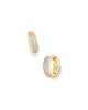 KENDRA SCOTT- BOXED Mikki Gold Pave Huggie Earrings