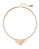 KENDRA SCOTT- Oleana Gold Charm Necklace in Gold Iridescent Abalone