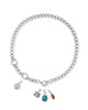 KENDRA SCOTT- Raina Charm Necklace in Vintage Silver Multi Mix