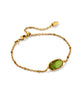 KENDRA SCOTT- Tiger Striped Elaina Bracelet in Variegated Chartreuse Green Mother of Pearl