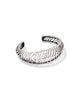 KENDRA SCOTT- Tiger Striped Mikki Cuff Bracelet in Vintage Silver Metal