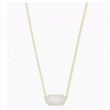 KENDRA SCOTT- Ever Necklace in Gold White Stone