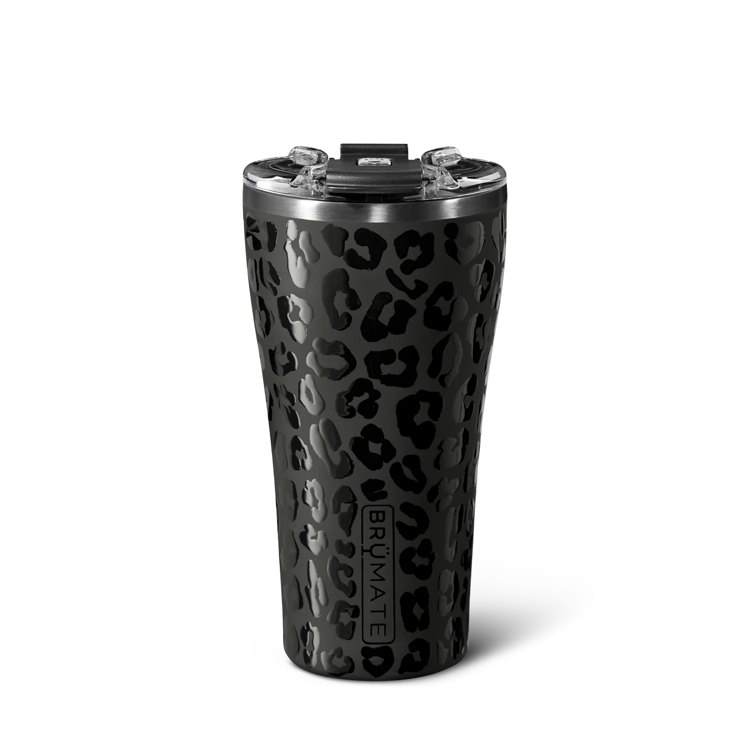 BruMate Rocks Tumbler 12 oz Onyx Leopard