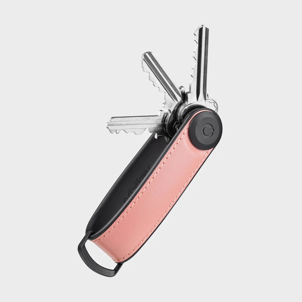 Pastel Key Rack ORBITKEY- Hybrid Leather Pastel Pink Key Organizer – Luka Life + Style