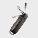 ORBITKEY- Leather Key Organizer in Black w/Black Stitching