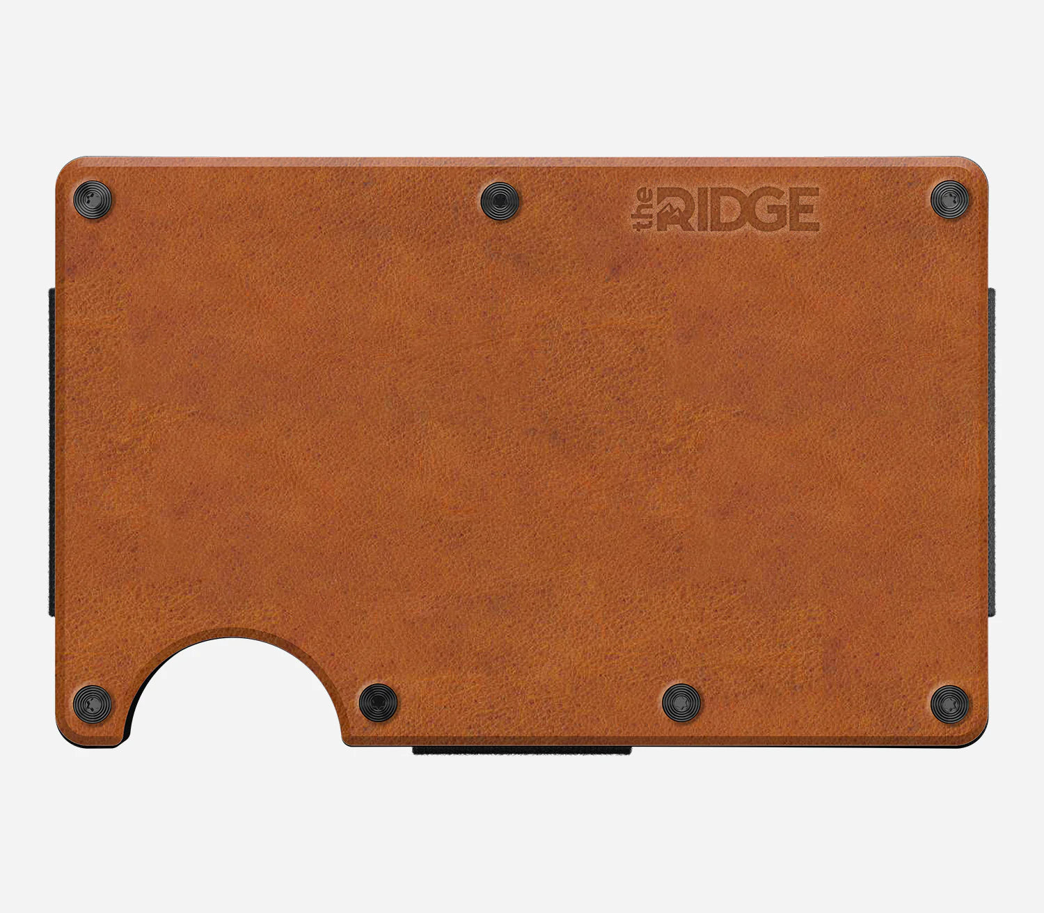 The Ridge Wallet - Leather Cash Strap - Tobacco Brown