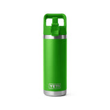 YETI- Rambler 18oz Bottle with Colored Straw Cap in Canopy Green