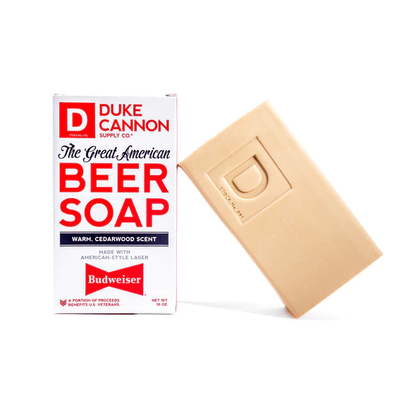 DUKE CANNON- Great American Beer Soap- Made with Budweiser