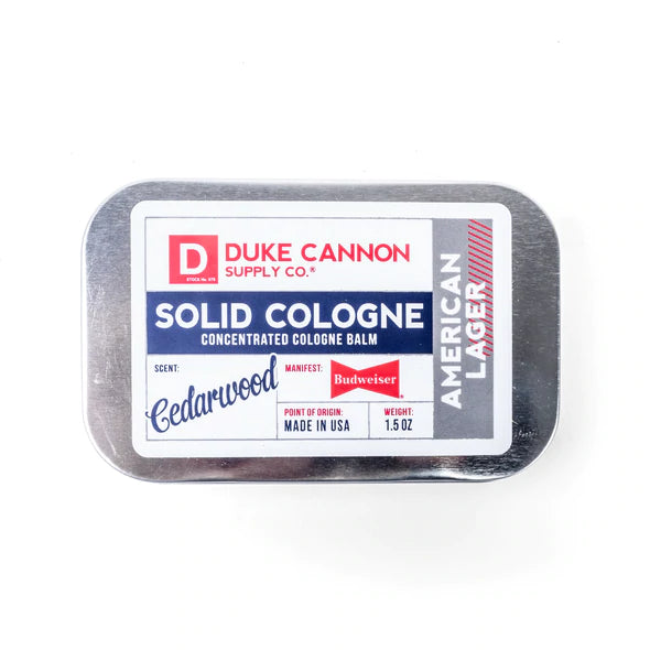 DUKE CANNON- Solid Cologne- American Lager