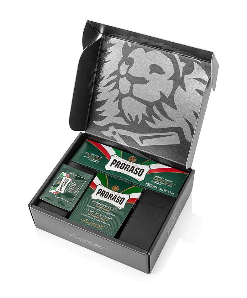 PRORASO: Classic Shaving Duo Box - Refresh Formula (with aftershave lotion)