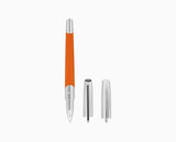 DUPONT- Silver & Matt Orange Rollerball Pen