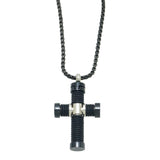 Stainless Steel Tube Cross Necklace