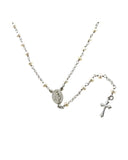 .925 Silver Rosary Necklace 20+2"